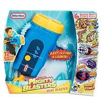 Mighty Blasters Dual Blaster Toy Blaster with 6 Soft Power Pods by Little Tikes