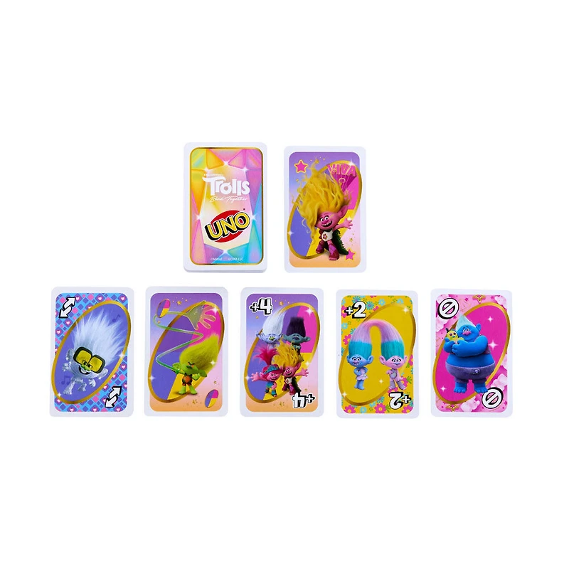UNO Trolls Band Together - Jeu de cartes