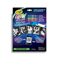 Glow Fusion Marker Colouring Set - Mythical Creatures