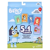 Bluey 5 in 1 Card Game Set - English Edition