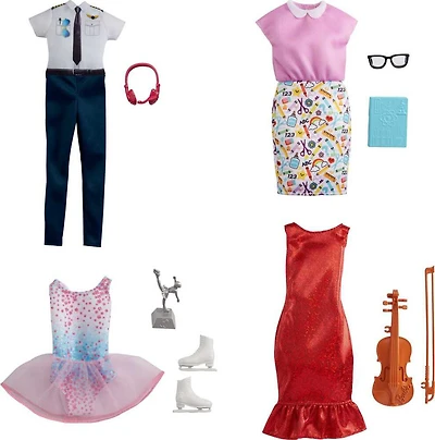 Barbie- Coffret Tenue, vêtements de carrière, 1 tenue et accessoires