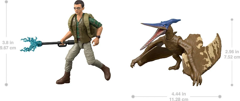 Jurassic World Rebirth Coffret figurines Dr Henry Loomis, Ptéranodon