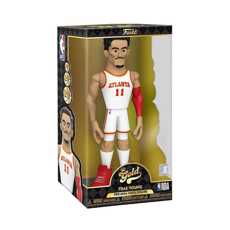 Funko Vinyl Gold 12": NBA- Trae Young Figurine En Vinyle