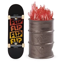 Tech Deck, Street Hits, Flip Skateboards Fingerboard with Hot Garbage Obstacle