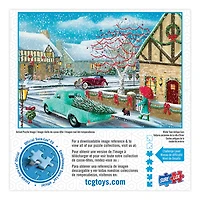 Casse-têtes SureLox - Collection Royaume d'hiver - Voitures d'époque d'une ville en hiver - 1 000 pièces