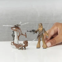 Star Wars Mission Fleet, Chewbacca Beachfront Barrage, classe équipement, figurine de 6 cm avec véhicule