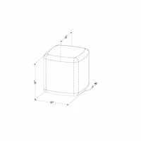 Sweedi Table de chevet lumineuse Blanc