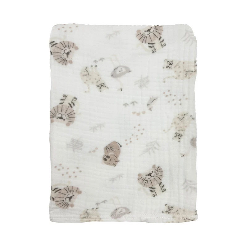 30"X40" Simmons Muslin Blanket Safari