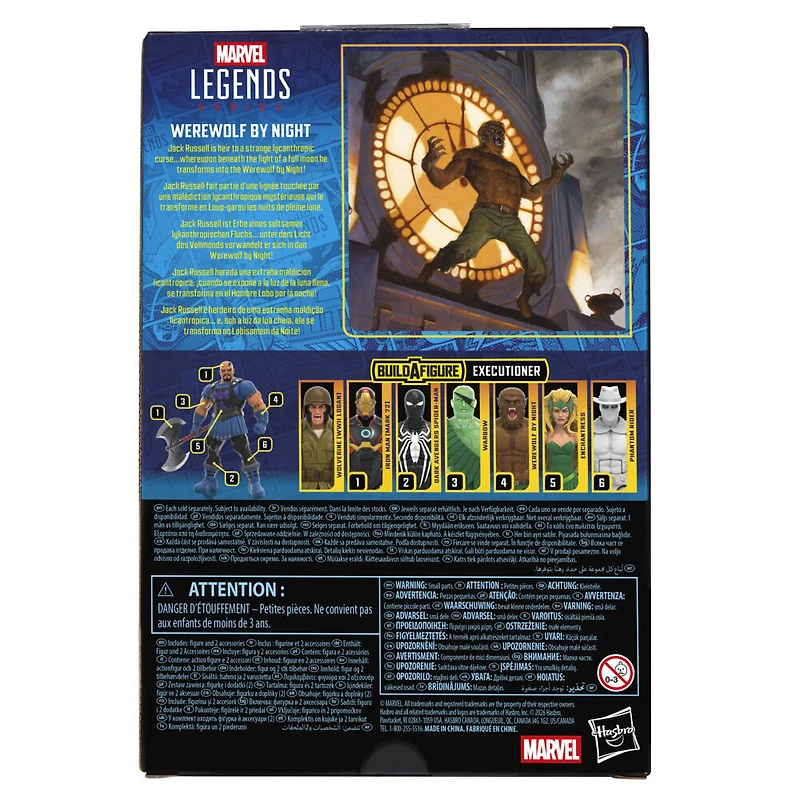 Marvel Legends Series, figurine Werewolf By Night inspirée des bandes dessinées