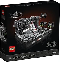 LEGO Star Wars Diorama de la poursuite dans la tranchée de l'Étoile de la Mort 75329 ; Ensemble de construction (665 pièces)
