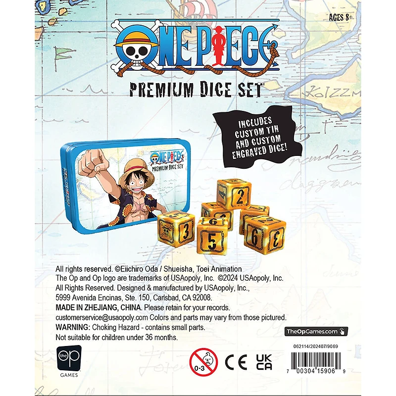 USAopoly One Piece ensemble de dés premium - Édition anglaise