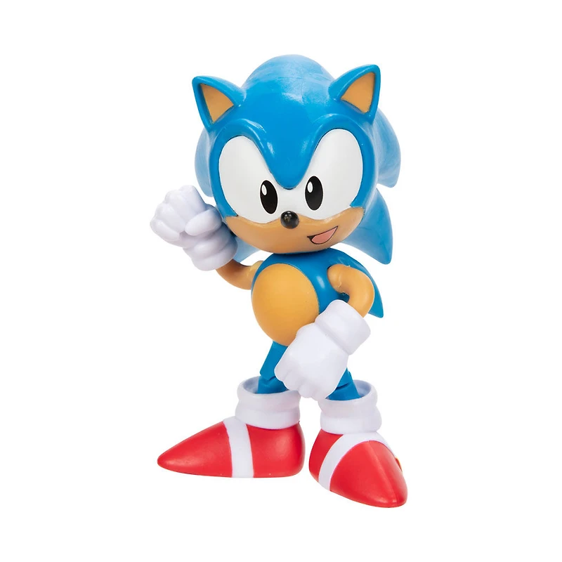 Figurine Sonic 4" - Sonic Classique avec Ressort jaune 