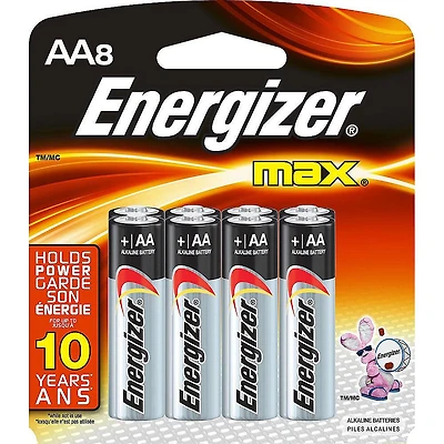 Energizer Max - Paquet 8 piles AA.