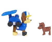 PAW Patrol, Big Truck Pups Chase Action Figure with Clip-on Rescue Drone, Command Center Pod and Animal Friend