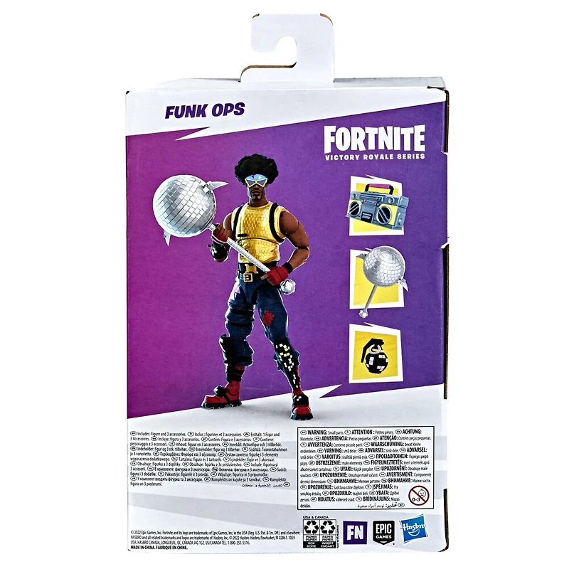 Hasbro Fortnite Victory Royale Series, figurine de collection articulée Soldat Funky avec accessoires, 15 cm