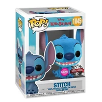 Funko POP! Disney: Lilo and Stitch - Seated Stitch (Flocked) - R Exclusive