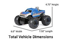 Assortiment de camions Monster Bigfoot, échelle 1:24 (Choisir Flamme bleue ou Morsure de serpent)