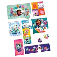 Gabby's Dollhouse, 7 Wood Puzzles Jigsaw Bundle 12-Piece 16-Piece 24-Piece Easy Cartoon Netflix Original Show with Tray