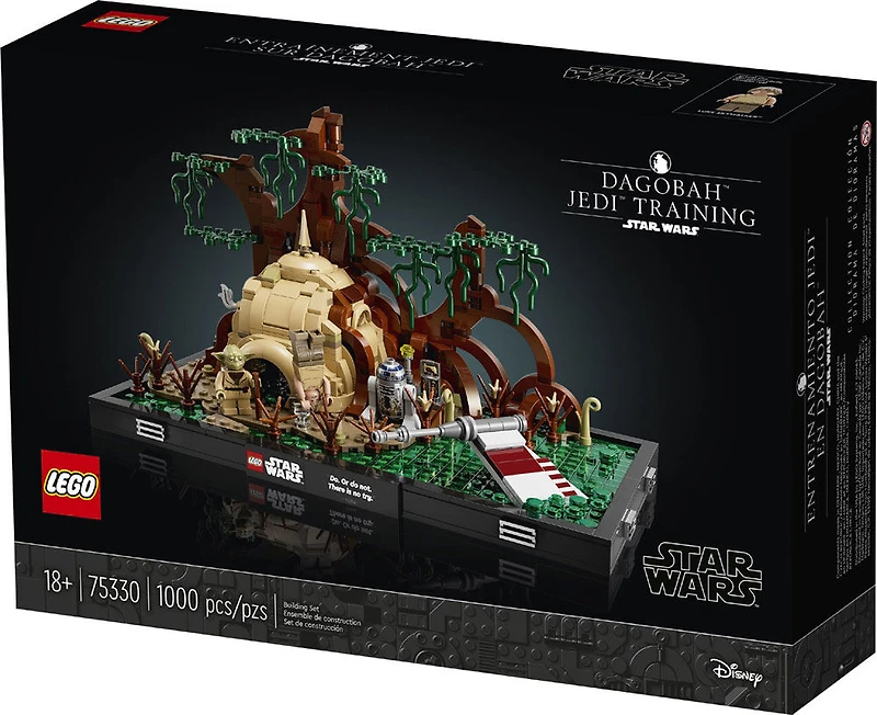 LEGO Star Wars Diorama de l'entraînement Jedi sur Dagobah 75330 ; Ensemble de construction (1000 pièces)