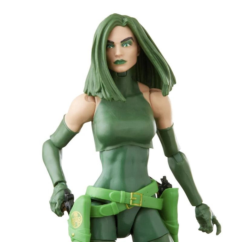Marvel Legends Series, figurine de collection Madame Hydra de 15 cm avec 4 accessoires et 1 pièce Build-a-Figure