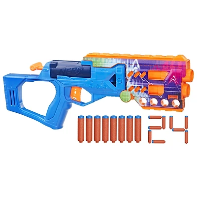 Nerf N Series Cobaltfury, blaster à fléchettes, 24 fléchettes Nerf N Series N1 officielles
