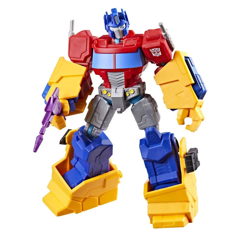 MixMashers Transformers, figurine deluxe personnalisable Optimus Prime à mélanger et combiner avec accessoires
