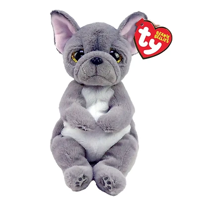 Ty Beanie Bellies - WILFRED - Dog gray belly reg