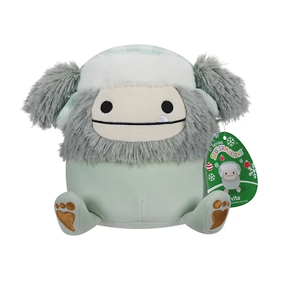 Squishmallows 12" - Evita Grey Bigfoot avec chapeau de trappeur
