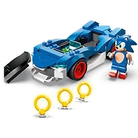 LEGO Sonic The Hedgehog Sonic : Le Speedster Lightning, Jouet de Construction de Voiture de Course pour Enfants 77117