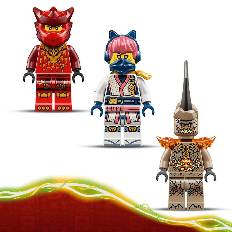 LEGO NINJAGO Ensemble de Combat : Rrobot Dragon de Kai, Jouet Robot, Ensemble de Jeu avec 3 Figurines 71851