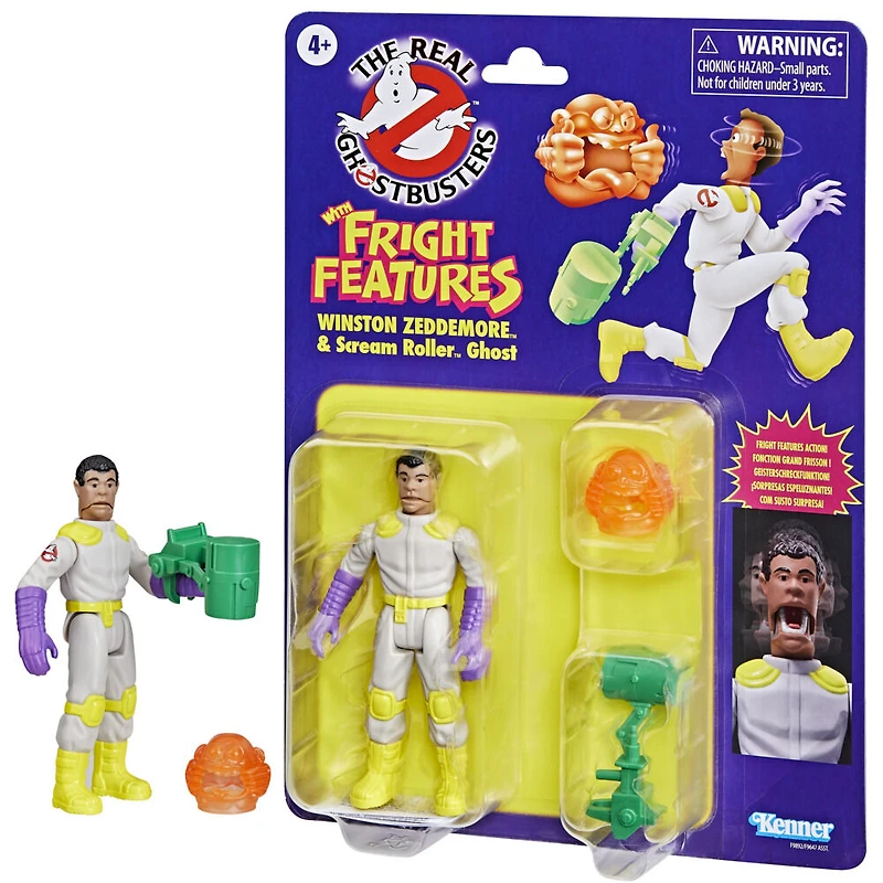 Ghostbusters Kenner Classics The Real Ghostbusters Winston Zeddemore et fantôme Scream Roller