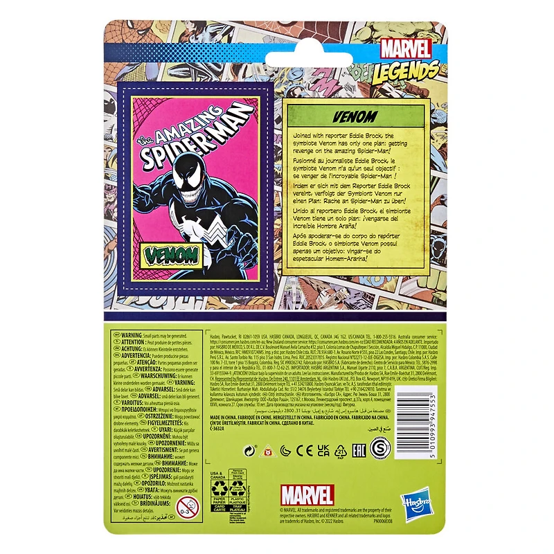 Hasbro Marvel Legends Series Retro 375 Collection, figurine Venom de 9,5 cm