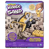 Kinetic Sand, Coffret Camion pour creuser et démolir avec 454 g de Kinetic Sand
