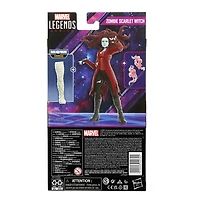 Marvel Legends Series, série What If, figurine de collection Zombie Scarlet Witch de 15 cm MCU Disney+, 2 accessoires et 1 pièce Build-a-Figure