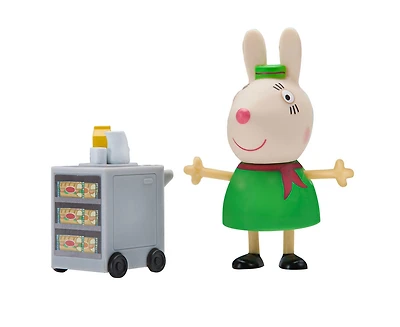 Peppa Pig - Pack de 1 figurine - Agent de bord Mlle Rabbit - Édition anglaise