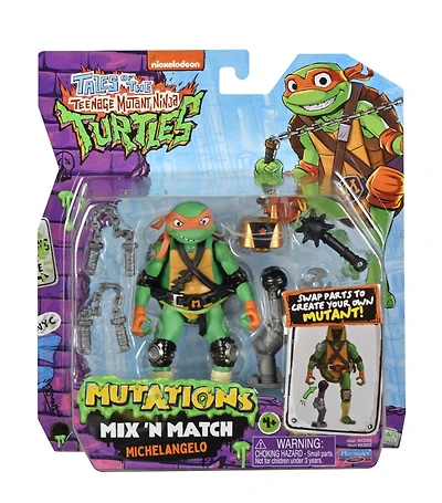 Tales of Teenage Mutant Ninja Turtles: Mutations Mix and Match Michelangelo Basic Action Figure Assortment