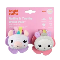 Rattle & Teethe Wrist Pals Toy - Unicorn & Llama