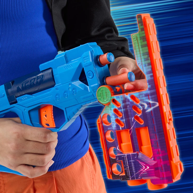 Nerf N Series Cobaltfury, blaster à fléchettes, 24 fléchettes Nerf N Series N1 officielles