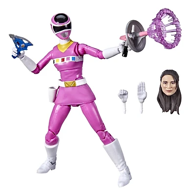 Power Rangers Lightning Collection, In Space Ranger rose, figurine articulée premium de 15 cm de collection