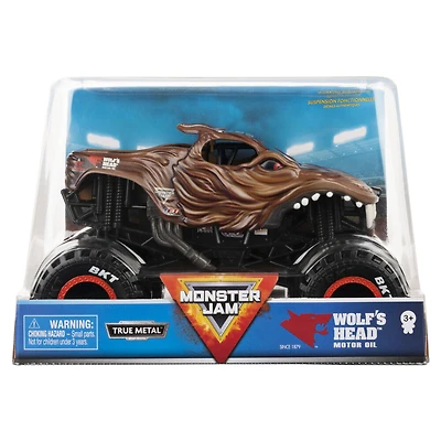 Monster Jam, Monster truck Wolf's Head officiel, véhicule en métal moulé à collectionner