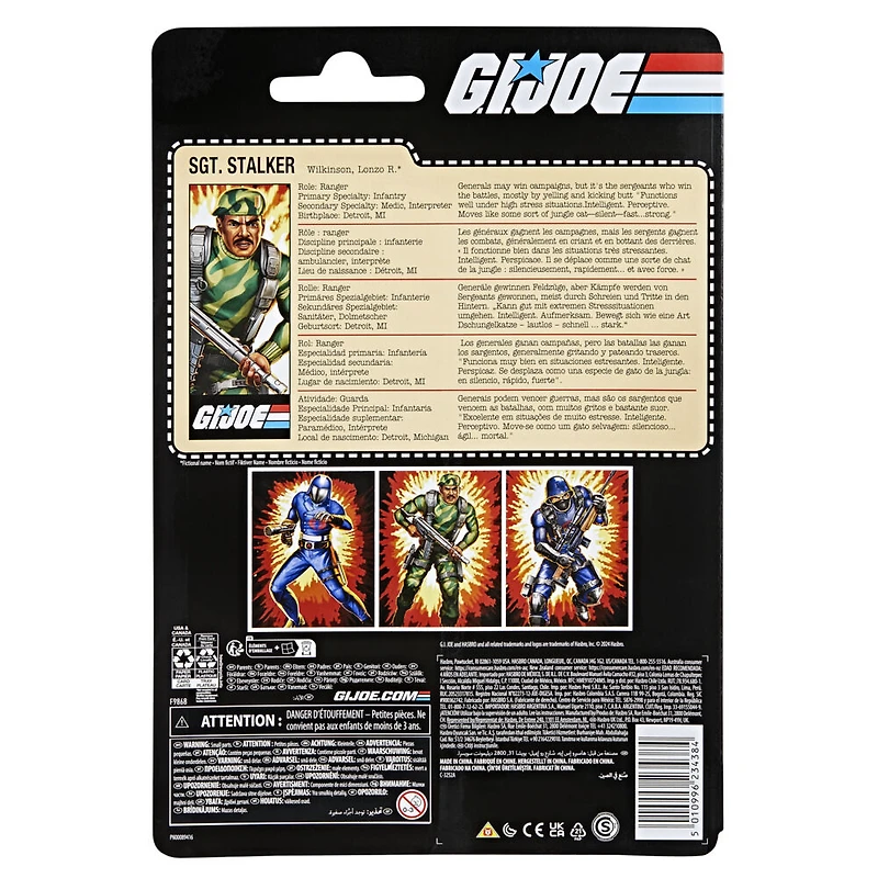 G.I. Joe Classified Series Retro Cardback, Sgt. Stalker Action Figure