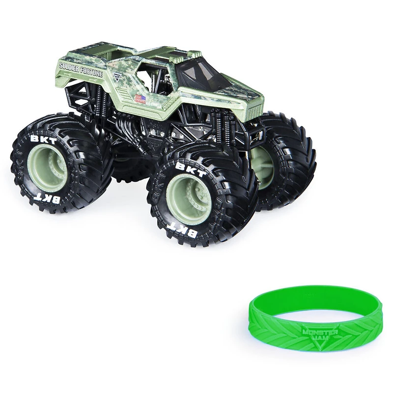 Monster Jam, Monster truck Soldier Fortune, véhicule en métal moulé, série Legacy Trucks, échelle 1:64