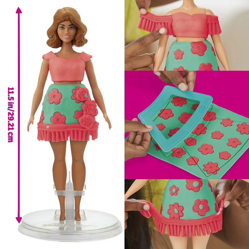 Play-Doh Barbie Florals and Fringe Doll Set