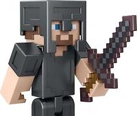 Minecraft Figurine Steve en armure Netherite