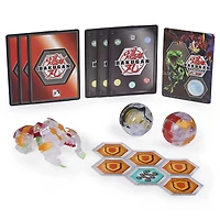 Bakugan Starter Pack 3-Pack, Diamond Gillator Ultra, Armored Alliance Collectible Action Figures