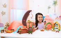 Disney Moana 2 Moana’s Canoe Crew Playset with 5 Small Dolls & 3 Accessories, Inspired by the Movie