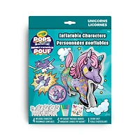 Ensemble d'activités de personnages gonflables Crayola POPS 3D, Licornes