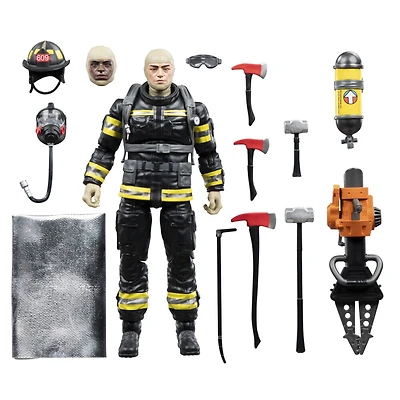 G.I. Joe Classified Series Legacy Collection - Search & Rescue Firefighter, figurine de 15 cm