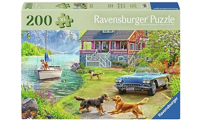 Puzzle 200 pieces - Summer house by the lake