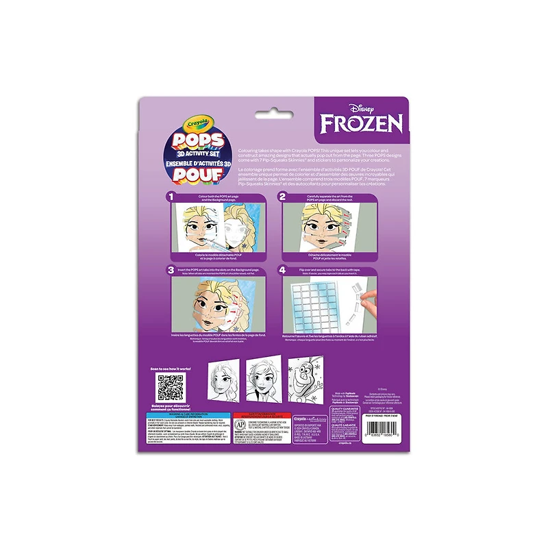 Crayola POPs 3D Kids Art Set, Disney Frozen